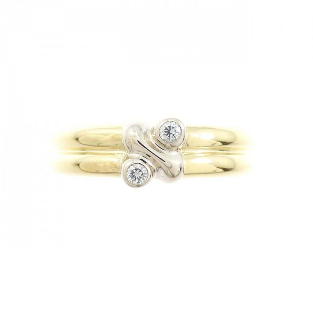 TIFFANY Gold Diamond Ring - Picture 2 of 5